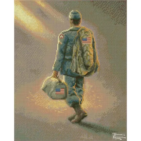 Diamond Dotz&reg; Intermediate Level Thomas Kinkade Heading Home Diamond Painting Kit {1}