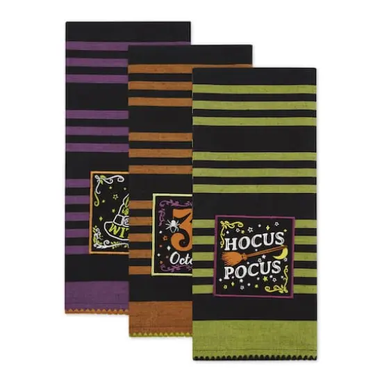 DII&reg; Witchful Thinking Embellished Dishtowel Set, 3ct. {5}