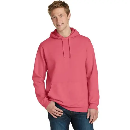 Port & Company&reg; Beach Wash Garment-Dyed Pullover Hooded Adult Sweatshirt Fruit Punch {4}