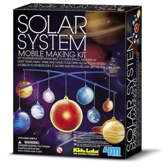 4M Glow-in-the-Dark Solar System Mobile Making Kit {1}
