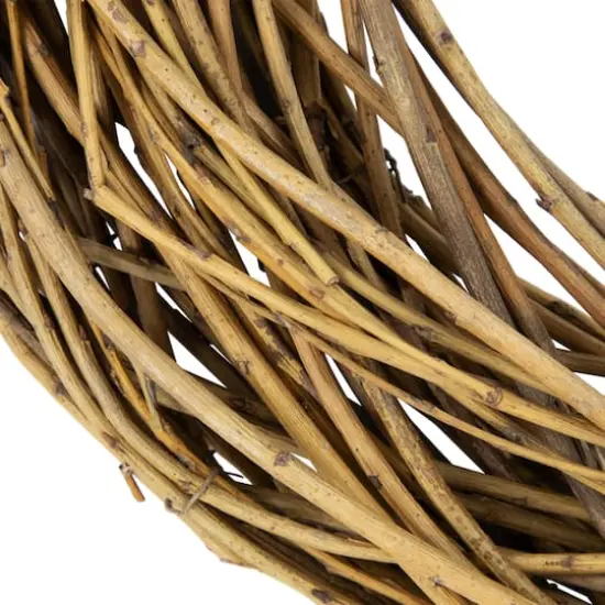 15" Unlit Natural Grapevine & Twig Artificial Spring Wreath {5}