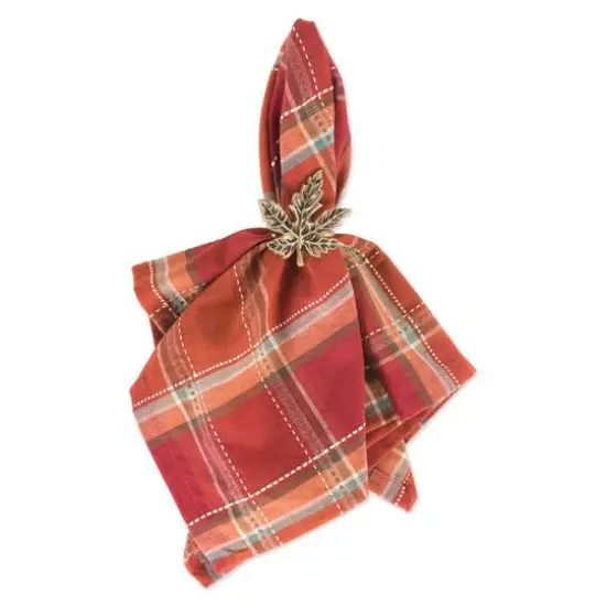 DII&reg; Autumn Spice Plaid Dinner Napkins, 6ct. {6}