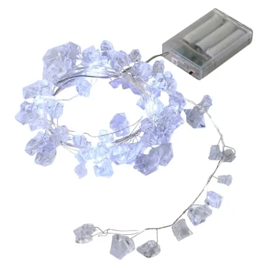 40ct. Cool White LED Ice Chips String Lights by Ashland&reg; {5}
