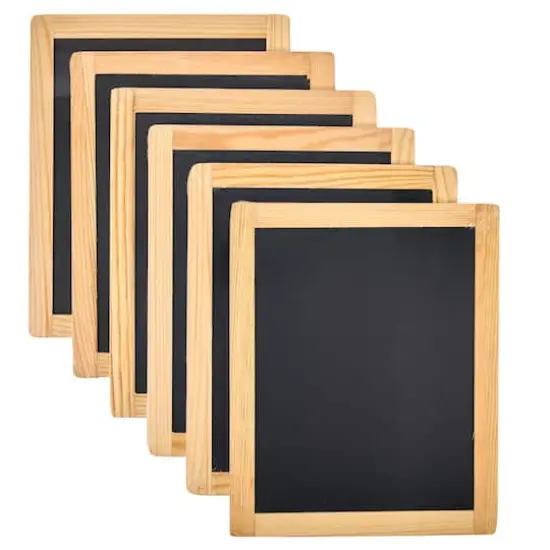 Plaid&reg; 8.5" x 10.5" Wood Chalkboards, 6ct. {6}