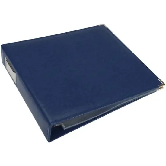 We R Memory Keepers® Classic Leather™ D-Ring Album, 12" x 12" Cobalt {3}