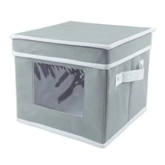 DII&reg; Gray Salad Plate Dish Storage Container {1}