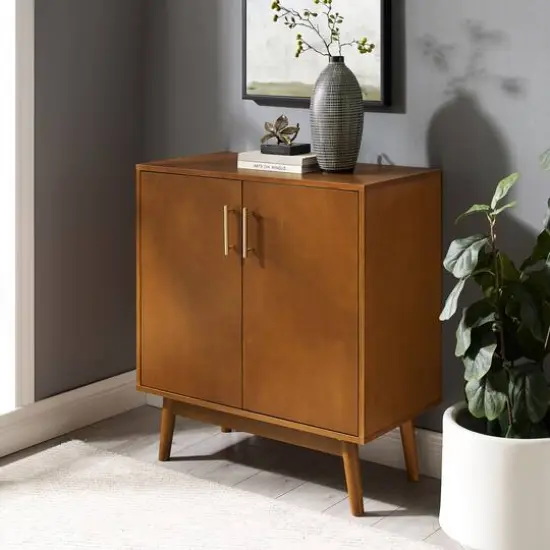 Walker Edison Acorn Mid-Century Modern Accent Cabinet {5}