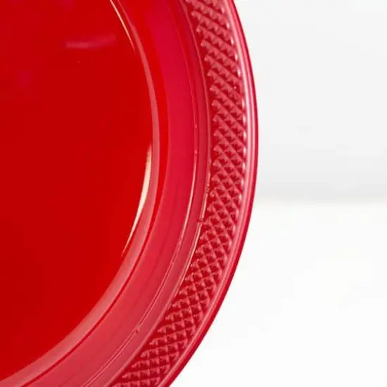 JAM Paper 10.25" Plastic Party Plates, 20ct. Red {4}