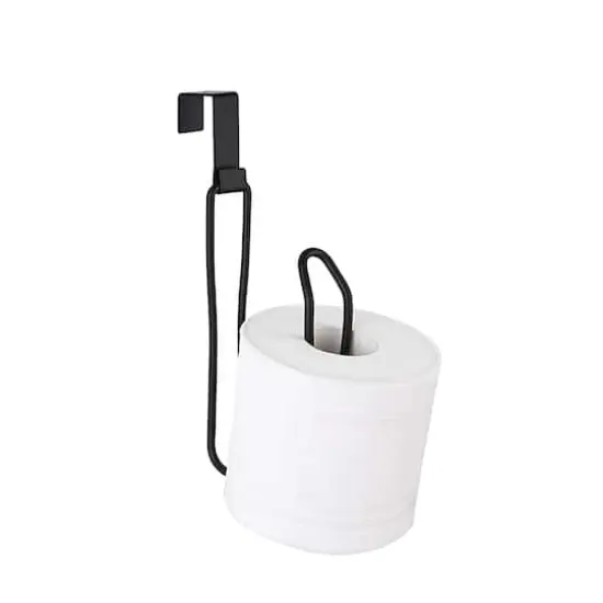 SunnyPoint Over the Tank Toilet Paper Holder Black {1}