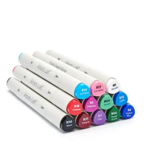 Dual Tip Jewel Tone Sketch Marker Set by Artist's Loft&trade; {4}