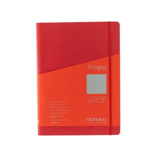 Fabriano® Ecoqua Plus Dotted A4 Hidden Spiral-Bound Notebook Red {4}