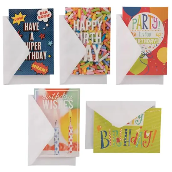 JAM Paper 4" x 6" Happy Birthday Assortment Cards & Matchings Envelope Set, 10ct. {3}