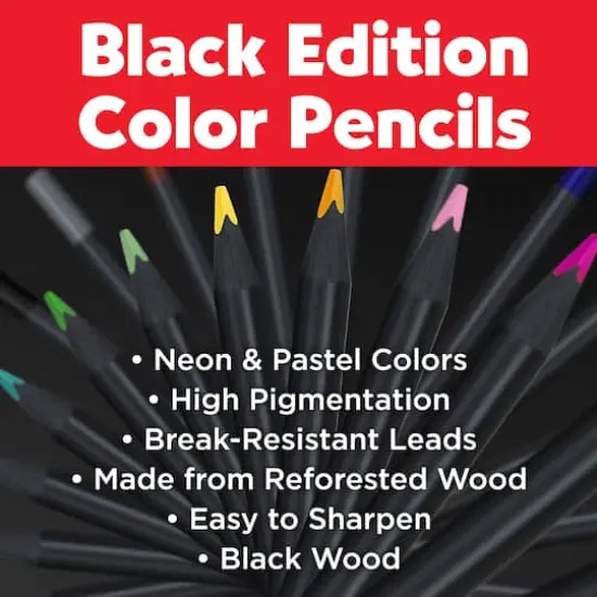 Faber-Castell&reg; Black Edition Neon & Pastel Colored Pencils {2}
