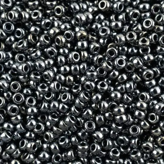 John Bead 11/0 Miyuki Glass Seed Beads, 13g Gunmetal {1}