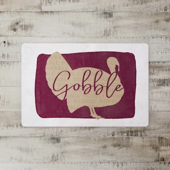 Gobble Pattern Floor Mat {3}