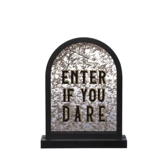 10" Enter If You Dare Tabletop Sign by Ashland&reg; {1}