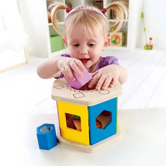 Hape Shake & Match Toddler Wooden Shape Sorter {5}