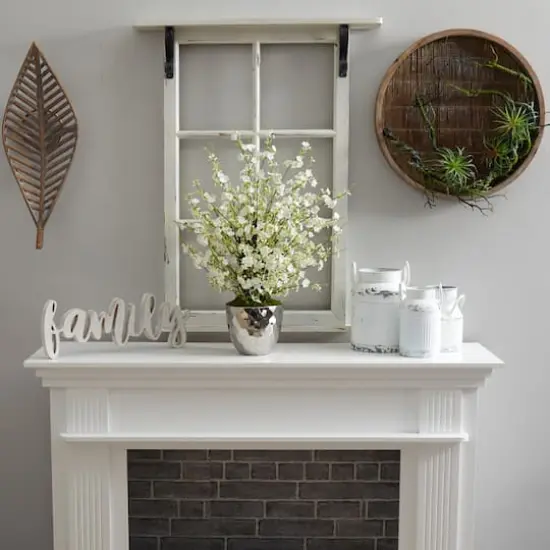 2.4 ft. Cherry Blossom Arrangement in Silver Bowl {5}