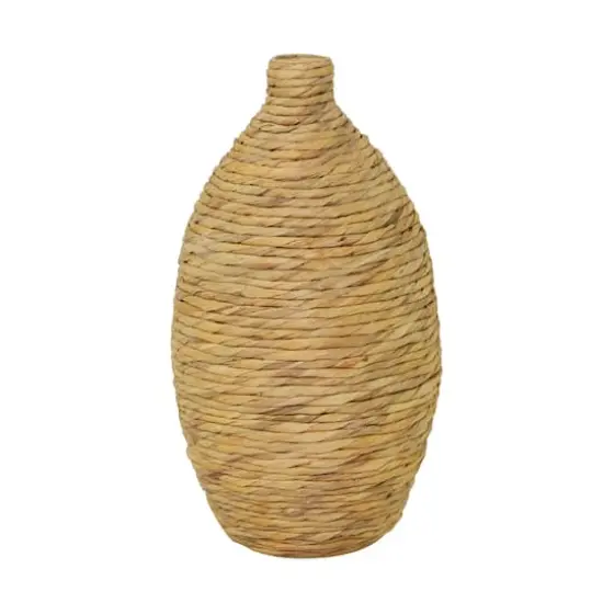 Brown Seagrass Bohemian Vase, 12" x 12" x 22" {5}