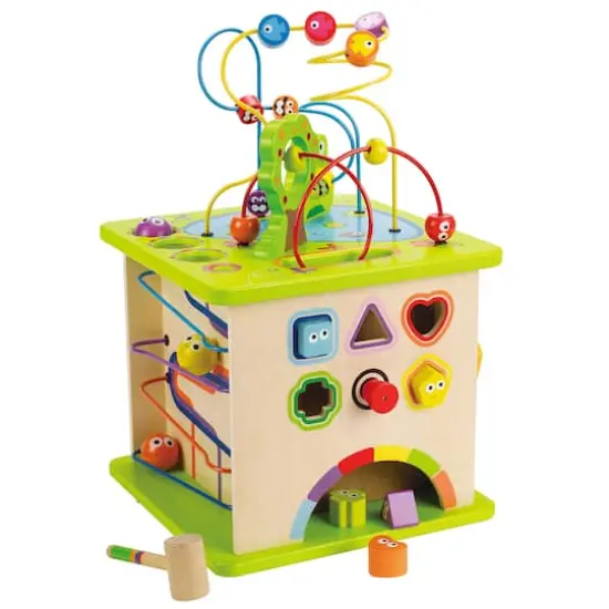 Hape Country Critters Wooded 5-Sided Play Cube {1}