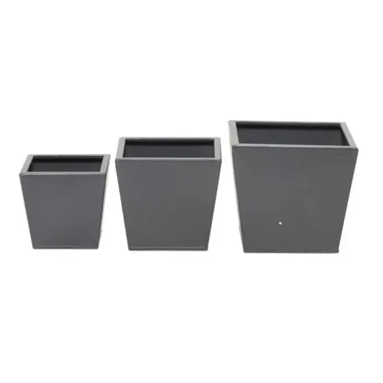 Grey Modern Planter, Set of 3" 8", 6", 5" {7}