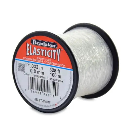 Beadalon&reg; Elasticity&trade; 0.8mm Clear Stretch Cord {1}