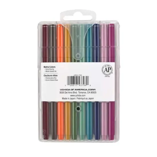 Marvy&reg; Uchida LePen&reg; Extra Fine 10 Color Retro Pen Set {6}