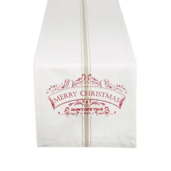DII&reg; 108" Merry Christmas Printed Table Runner {1}