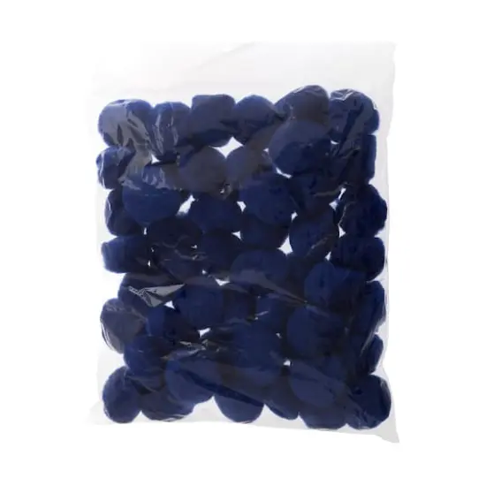 John Bead 2" Pom Poms, 50ct. Royal Blue {5}