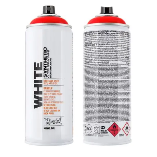 Montana&trade; Cans WHITE Spray Paint 3010 Chili {1}