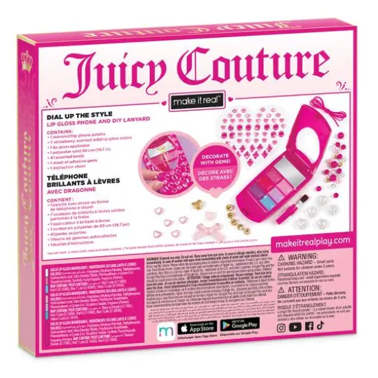 Make It Real&trade; Juicy Couture Dial Up the Style Lip Gloss Phone & DIY Lanyard Set {7}