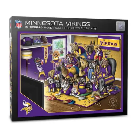 NFL Purebred Fans A Real Nailbiter 500 Piece Puzzle Minnesota Vikings {1}