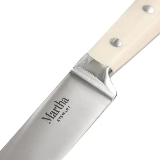 Martha Stewart Cream Goswell 3 Piece Carving Board & Cutlery Set {3}