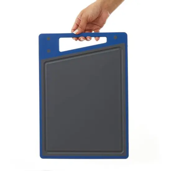 JoyJolt&reg; Cutting Board Set Gray and Blue {6}