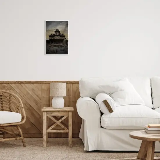 Stupell Industries Haunted House Landscape Wall Plaque Art {3}