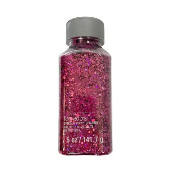 Glitzy Mix Specialty Polyester Glitter by Recollections&trade;Magenta {1}