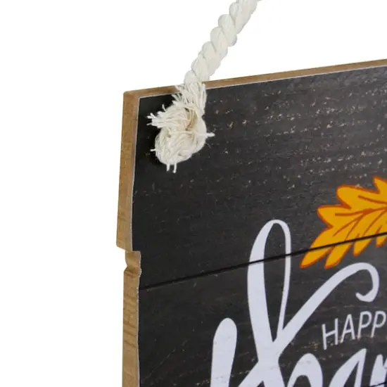 15" Wooden Happy Thanksgiving Hanging Wall Sign {4}