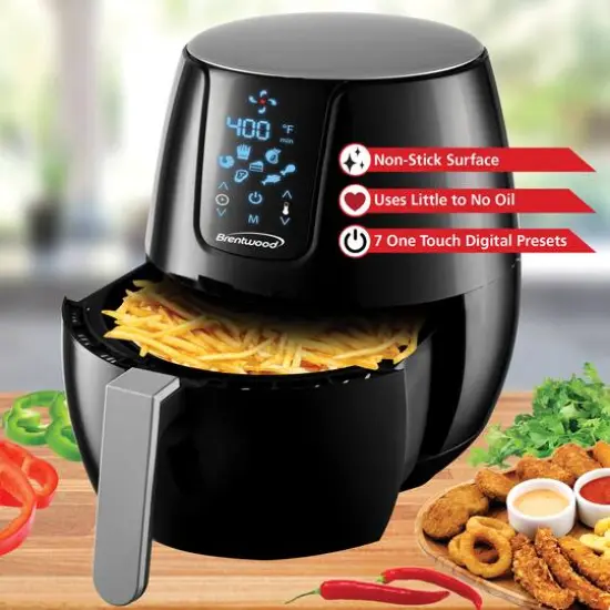 Brentwood 5qt. 1400 Watt Electric Digital Air Fryer {9}