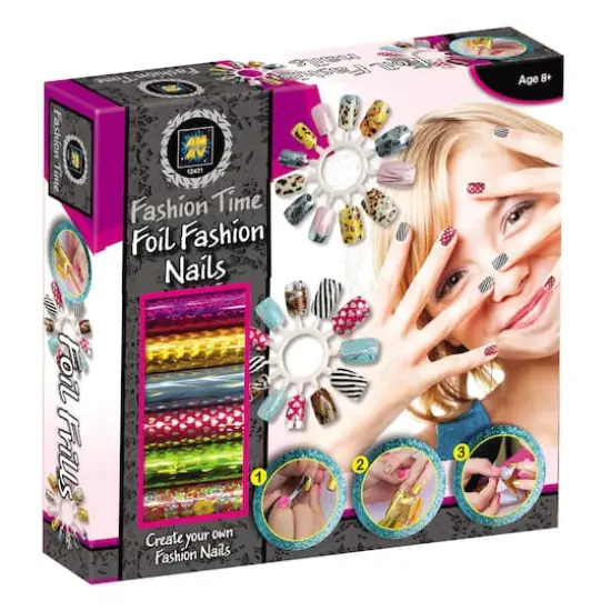 Fashion Time Foil Fashion Nails {3}