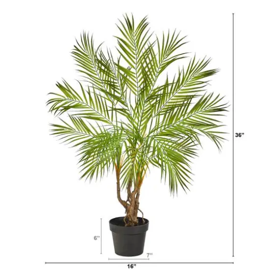 3ft. Potted Areca Artificial Palm Tree {3}