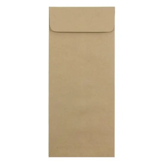 JAM Paper 5" x 11.5" Brown Kraft Policy Business Envelopes, 50ct. {1}