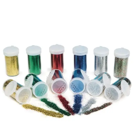 Color Splash!&reg; Assorted Glitter, 3/4oz., 12ct. {1}