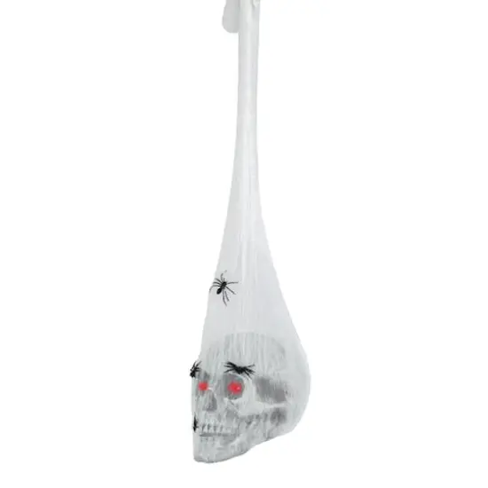 27" Animated Sound Activated Halloween Hanging Skull {5}