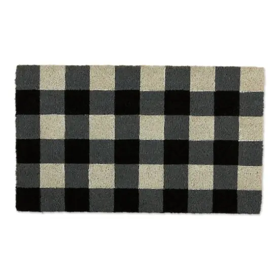 DII&reg; Black & White Buffalo Check Doormat {1}
