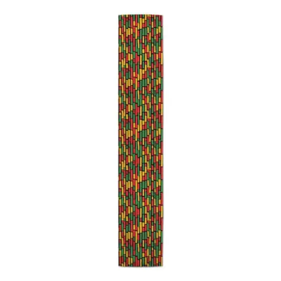 90" Festive Kwanzaa Pattern Table Runner {4}