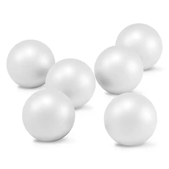 FloraCraft&reg; SmoothFōM&reg; 2.8" White Foam Balls, 6ct {1}