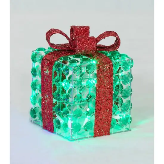 3-Piece Random Twinkle LED Diamond Beads Gift Box Sculpture Set {3}