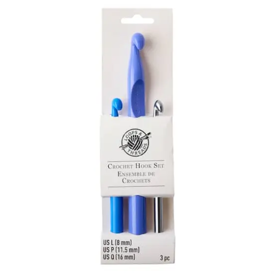 Plastic Crochet Hook Set by Loops & Threads&reg;, L/P/Q {5}