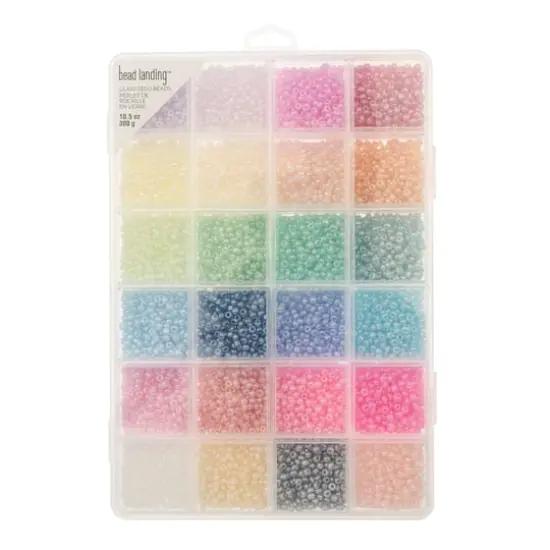 8/0 Pastel Glass Seed Beads, 10.5oz. by Bead Landing&trade; {3}
