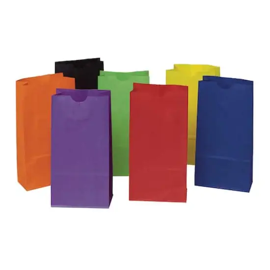 Creativity Street 3 Pack Assorted Bright Colors Mini Kraft Bag {3}